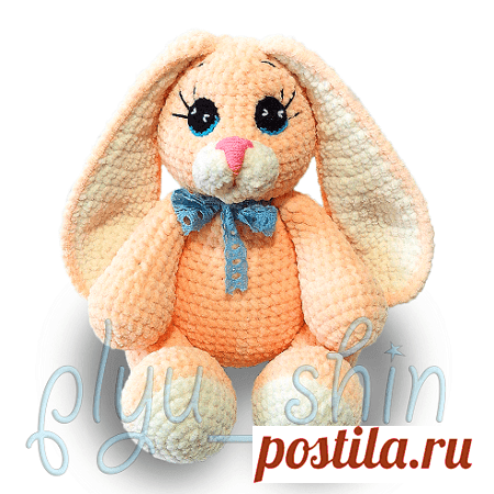 Зайка амигуруми крючком Вязаная игрушка амигуруми зайка Абрикоска от Екатерины Шинкевич. Для создания зефирного зайчика используйте плюшевую пряжу двух цветов и крючок №4.5.