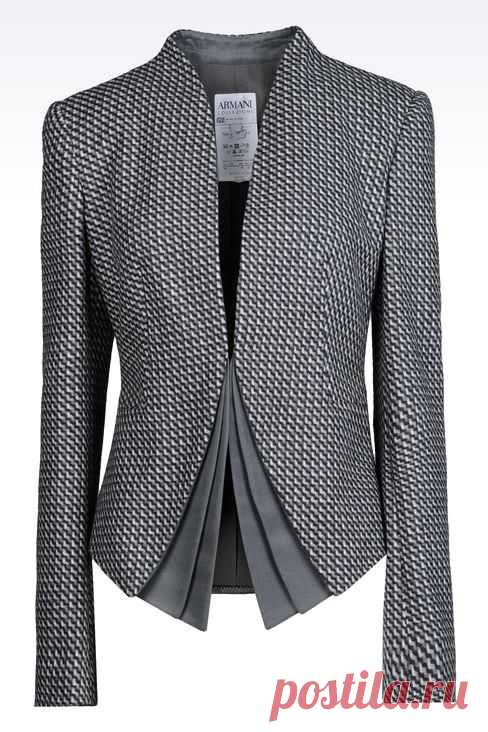 (89) Armani Collezioni Wo Armani Collezioni Women Dinner Jacket - JACKET IN WOOL AND CASHMERE Armani Collezioni Official Online Store