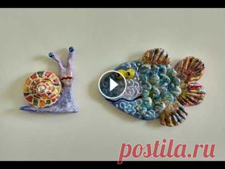Самотвердеющая масса для лепки. Магниты на холодильник своими руками Как сделать структурную пасту, текстурную пасту для создания объемных деталей из гипса и клея. Если вы нашли ролики полезными и интересными, буду благ...