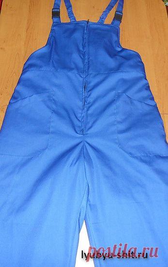 РАБОЧИЙ ПОЛУКОМБИНЕЗОН НА ВАТИНЕ.