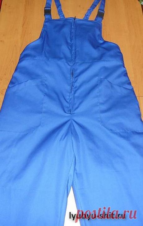 РАБОЧИЙ ПОЛУКОМБИНЕЗОН НА ВАТИНЕ.