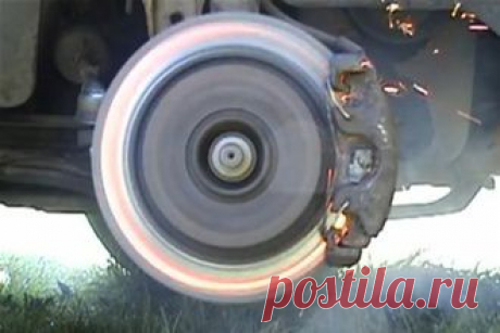 Что случается, когда стираются колодки. Видео