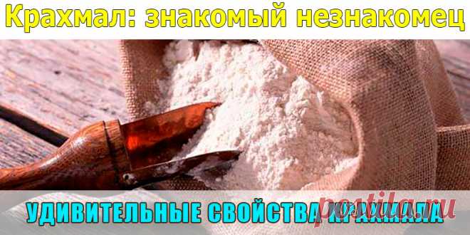 Крахмал: знакомый незнакомец | Полезные советы