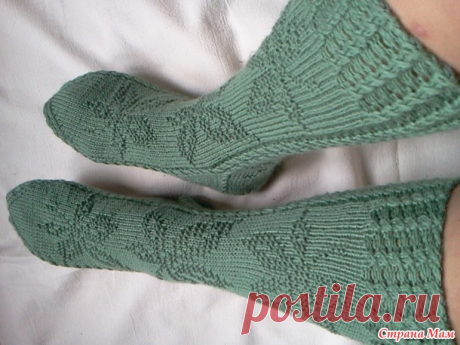 Конкурсные носки "Кружение листьев" - Хенд-Мейд | HANDMADE - Страна Мам