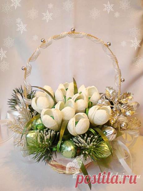Букеты из конфет своими руками. Мастер классы для начинающих - Buket7.ru