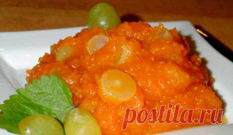 Остро-сладкий тыквенный соус к мясу