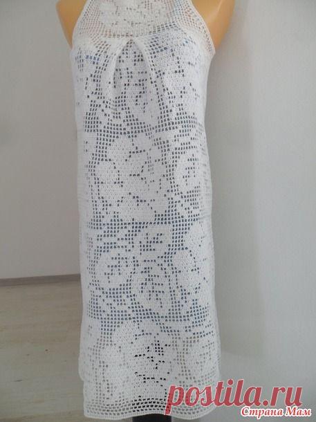 Дорогие мои рукодельницы... и снова я.. и опять нежно любимая мною филеечка, через несколько дней.. у меня днюха.. в надежде на теплые денечки.. связался такой вот сарафан..