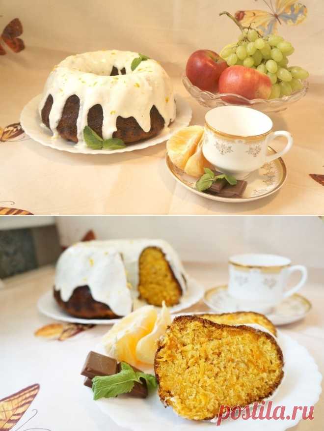 Морковно-апельсиновый кекс с курагой