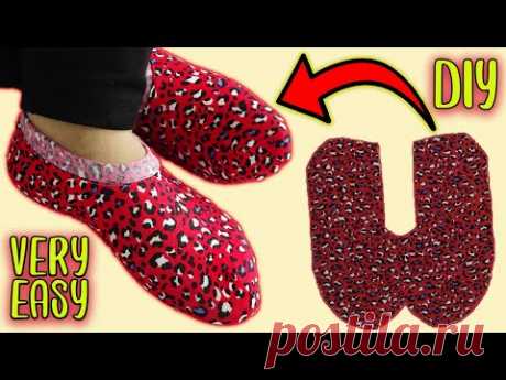 10 MINUTES MAKING / Winter Socks Boots For Ladies / Girls / Kids / DIY Winter Socks