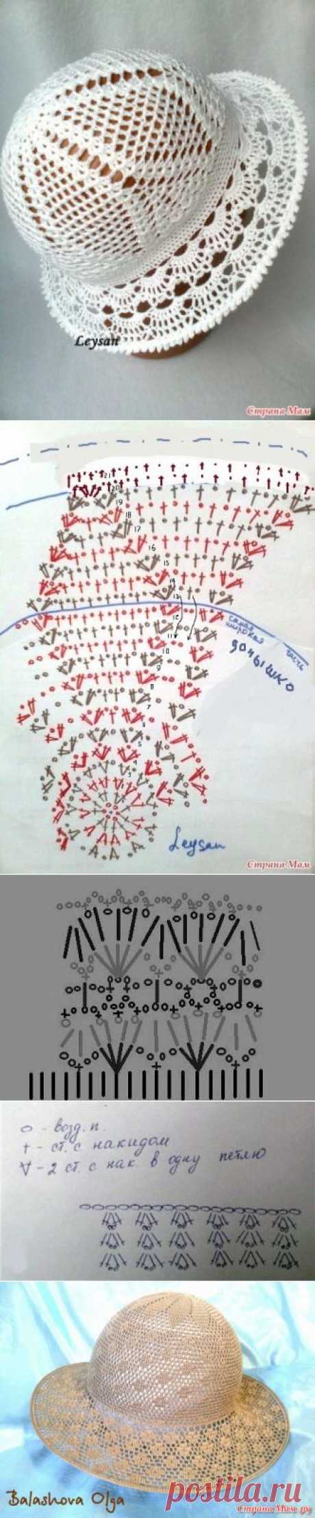 Совместник по летним шляпкам. / Вязание крючком / Вязальная Авантюра