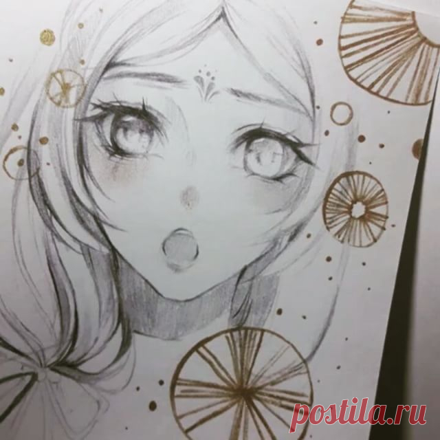 one of the commissioner will receive this drawing >< ehehe #drawing #sketch #doodle #anime #manga #girl #pencil