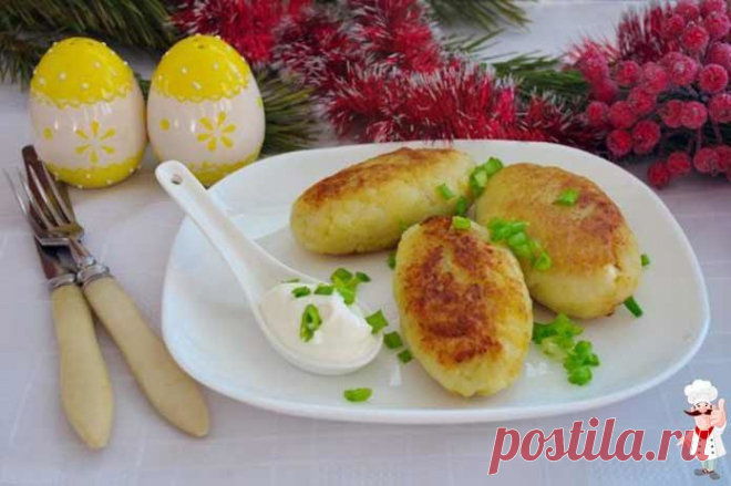 Картофельные котлеты с начинкой | Готовим рецепты