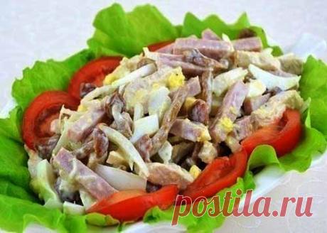 Салат из ветчины