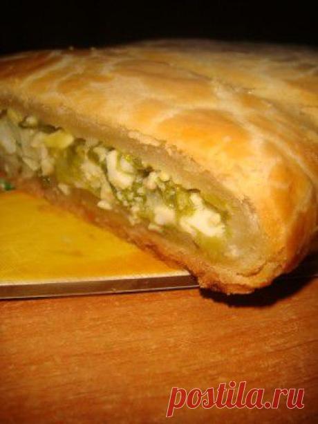 Пресный пирог с яйцом : Выпечка несладкая