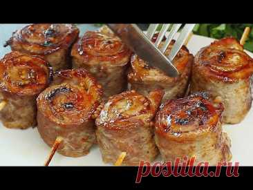 Die Gäste waren begeistert! Lecker, wie im Restaurant. Einfach das Fleisch in eine Rolle wickeln.