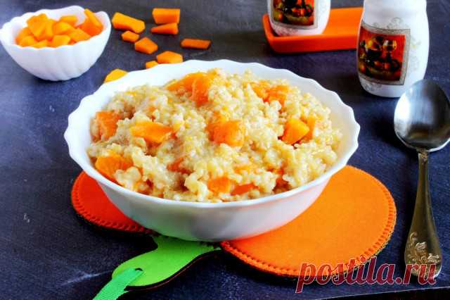 Пшеничная каша с тыквой на молоке рецепт с фото пошагово - 1000.menu