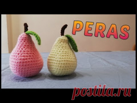 Pera hecha a crochet