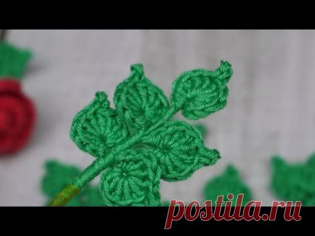 🌿HOJAS TEJIDAS A CROCHET