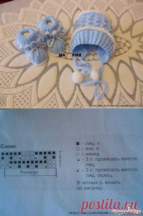 ЕЩЁ ШАПОЧКА МАРИИ УЗОР "ЗМЕЙКА".