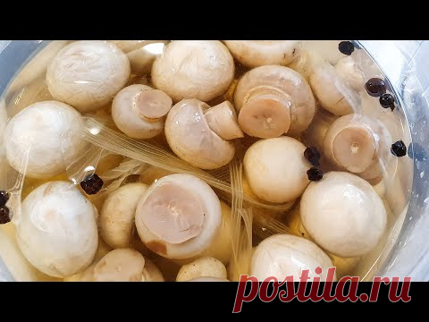 15 минут и грибы готовы. Быстрый Маринад для Шампиньонов. Отличный закуска для ужина. #ДомаВместе