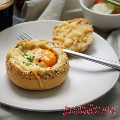 Как приготовить завтрак в булочке  - рецепт, ингредиенты и фотографии