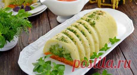 Картофельно - морковная запеканка с брокколи
