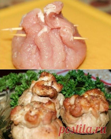 Мешочки с сыром и грибами | Готовим вместе
