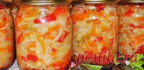 Овощной салат "Лето" готовим на зиму-Женский блог