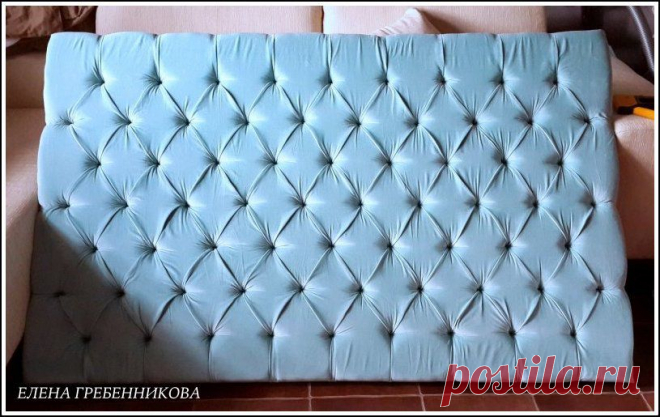 Капитоне, или Каретная стяжка. Как сделать изголовье кровати своими руками - Ярмарка Мастеров - ручная работа, handmade