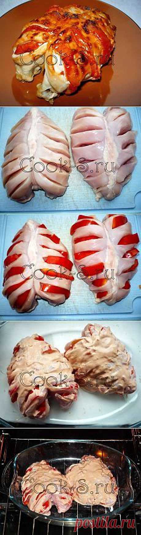 ЗАПЕЧЕННАЯ КУРИНАЯ ГРУДКА С БОЛГАРСКИМ ПЕРЦЕМ - Простые…