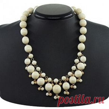 Бусы из граба &quot;Шарики&quot;, короткие 50см (672руб)