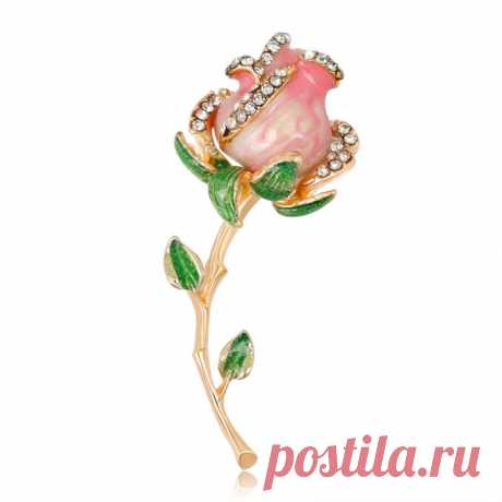 Брошь "Розочка", Tutti Frutti (Арт.: 71432-8) купить по выгодной цене в Интернет-магазине Море блеска