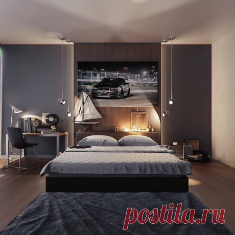 мужская спальня фото - Поиск в Google