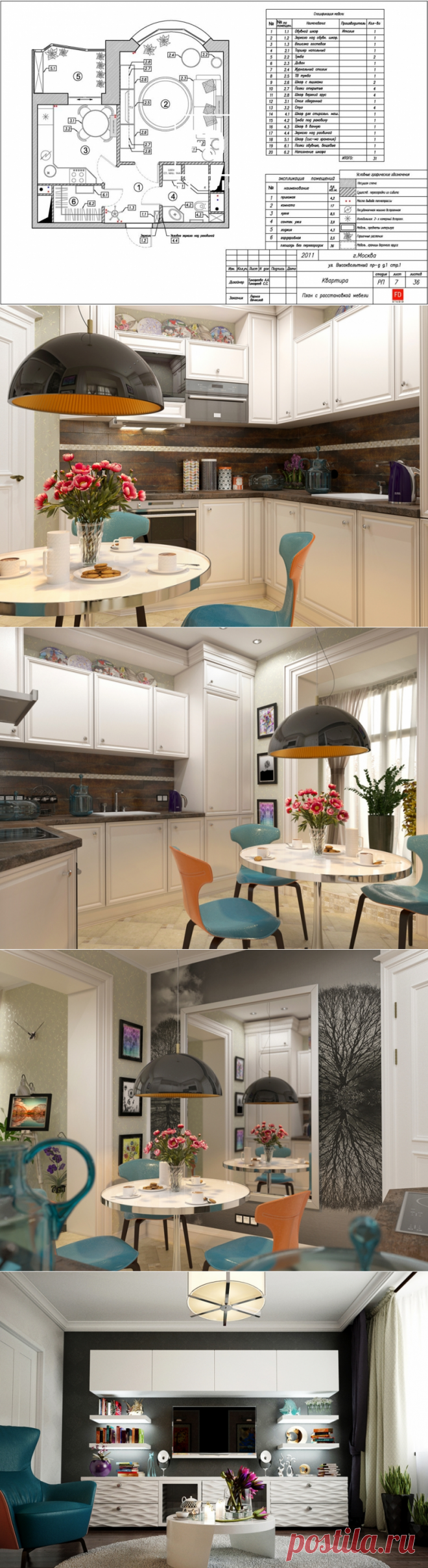 Неоклассика с артистическим налётом на 33 м2 от Studio FD - Дизайн интерьеров | Идеи вашего дома | Lodgers