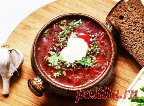 Українська кухня. Борщ чернігівський на грушках
