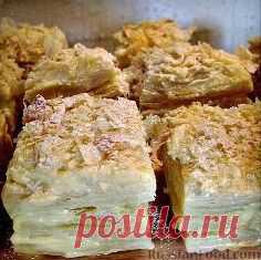 Рецепт: Слоеное пирожное «Наполеон» на RussianFood.com