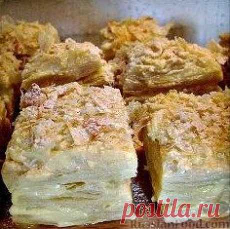 Рецепт: Слоеное пирожное «Наполеон» на RussianFood.com