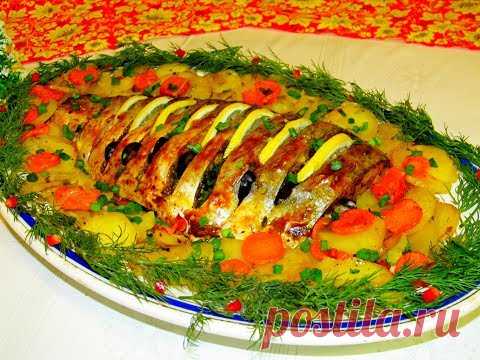 Коллекция праздничных блюд -56
Рыба с овощами в духовке, потрясающий вкус