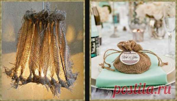 Как из простой мешковины сделать стильный абажур для торшера Уют в доме обеспечивается не только за счет правильно расставленной мебели, но и качественного освещения. Сделать интерьер более оригинальным и запоминающимся помогут элементы декора, изготовленные своими руками.