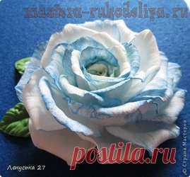 Мастер-класс: Роза из фоамирана. Раскрой+сборка