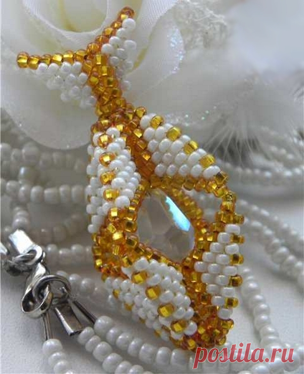 Мастер-класс по бисероплетению: Кулон "Капля души" | Ручная работа. Сделано вручную своими руками