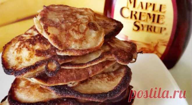 Банановые панкейки из рисовой муки, пошаговый рецепт с фото