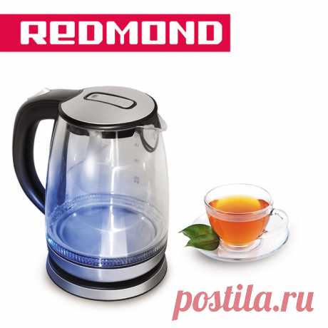 Чайник REDMOND RK G127 прозрачный по цене 2999 руб. Доставка из России.