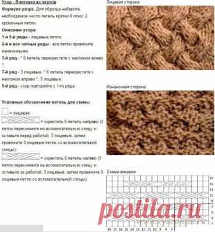 Детское пальто спицами