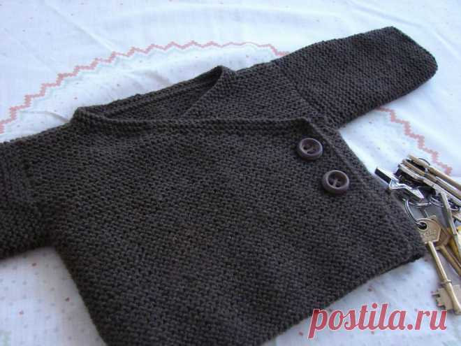 Garter Stitch Baby Kimono by Joji Locatelli - J O J I