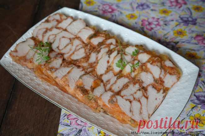 Мраморное мясо из куриного филе!