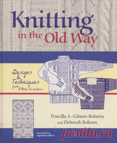 Knitting in the Old Way.