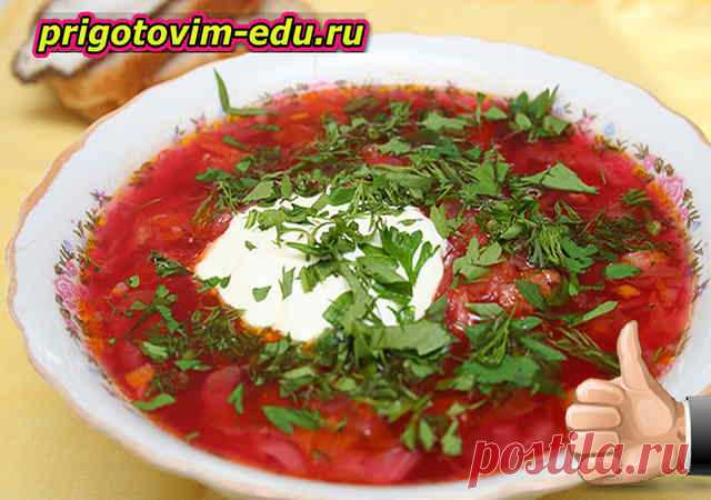 Борщ с консервированной рыбой 🥣. Кулинарные рецепты с фото и видео