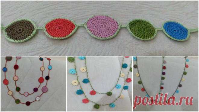 tığ işi kum boncuktan kolye ve bileklik - El Sanatları ve Hobi - El Sanatları ve Hobi