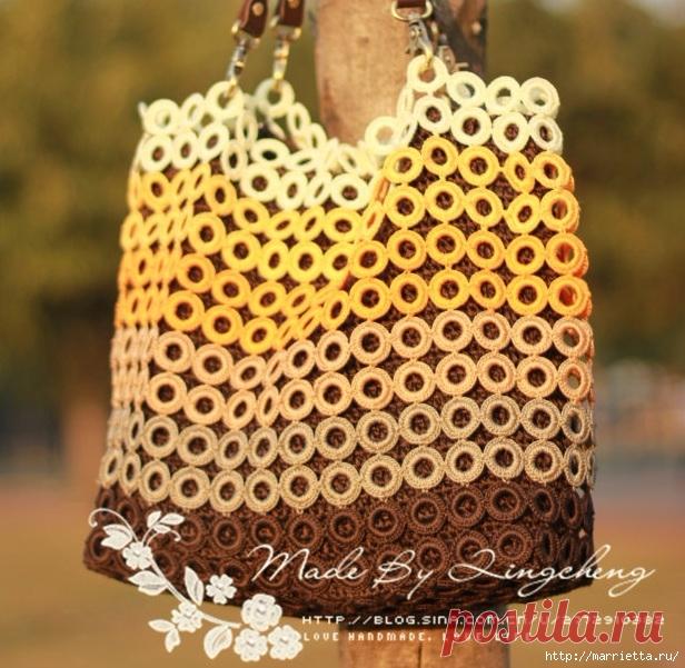 Как связать крючком сумку 